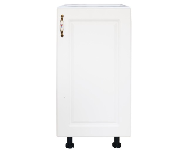 Corp inferior cu 1 usa Zebra, Alb/MDF Alb Mat, fara blat, 40 x 82 x 50 cm